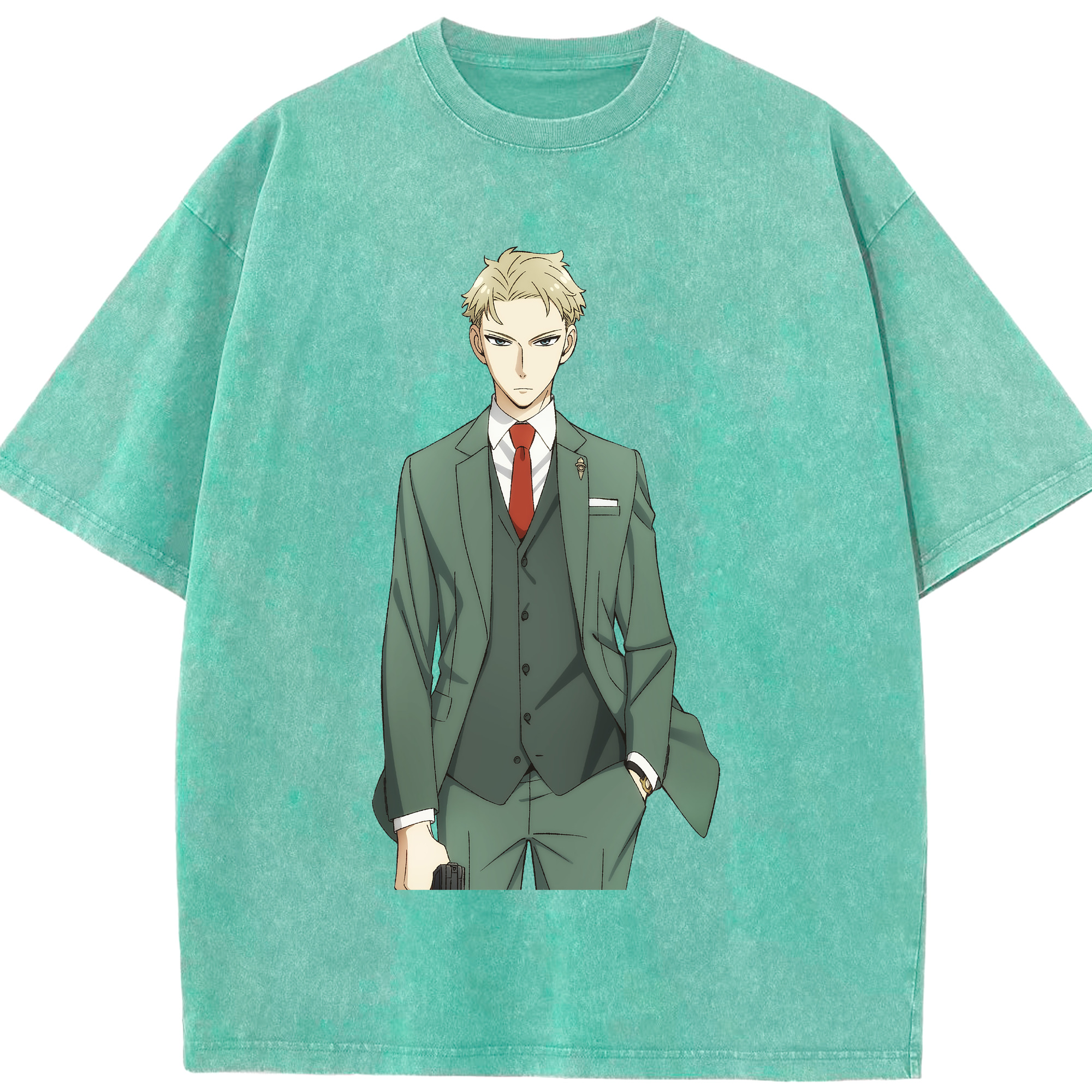 （画像用） SPY×FAMILY间谍家家酒 綿100% ヴィンテージ風 半袖Tシャツ（フロントプリント）